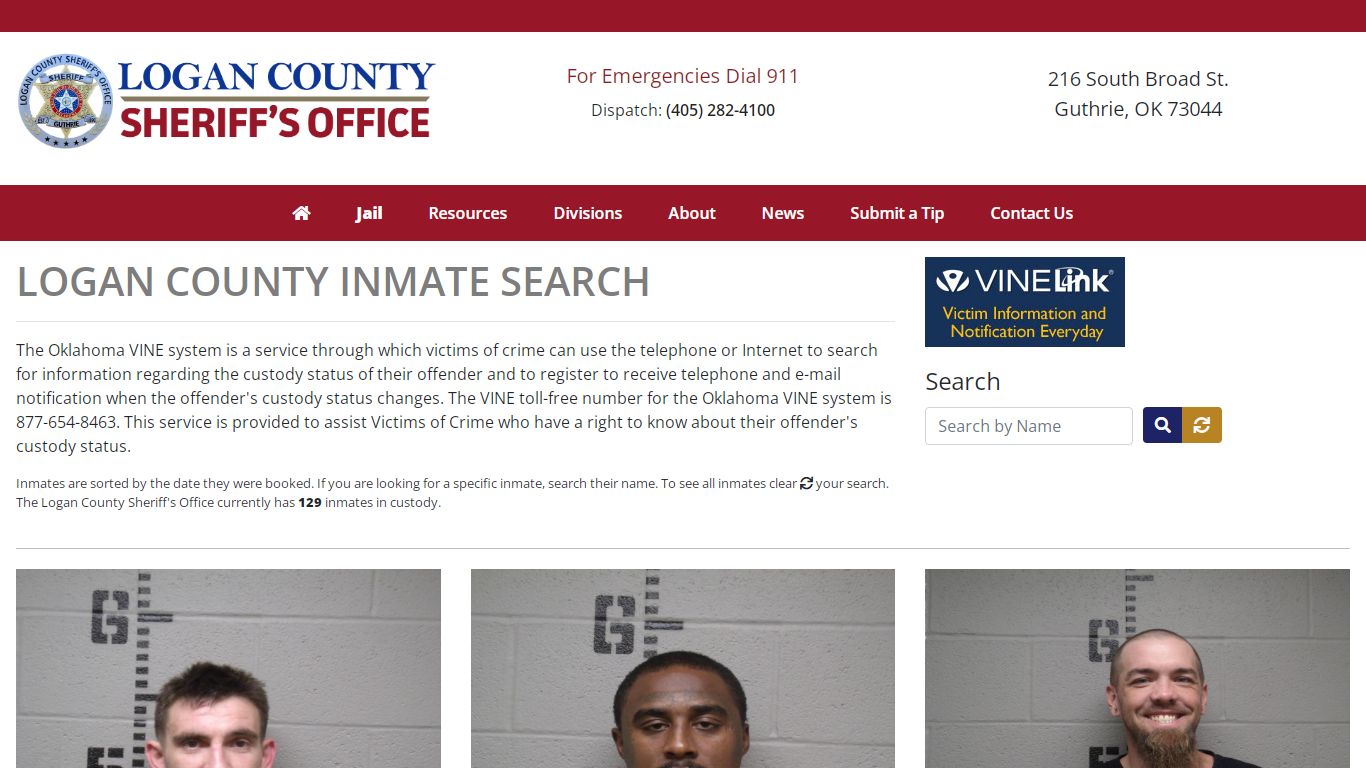 Inmate Search - Logan County Sheriff's Office