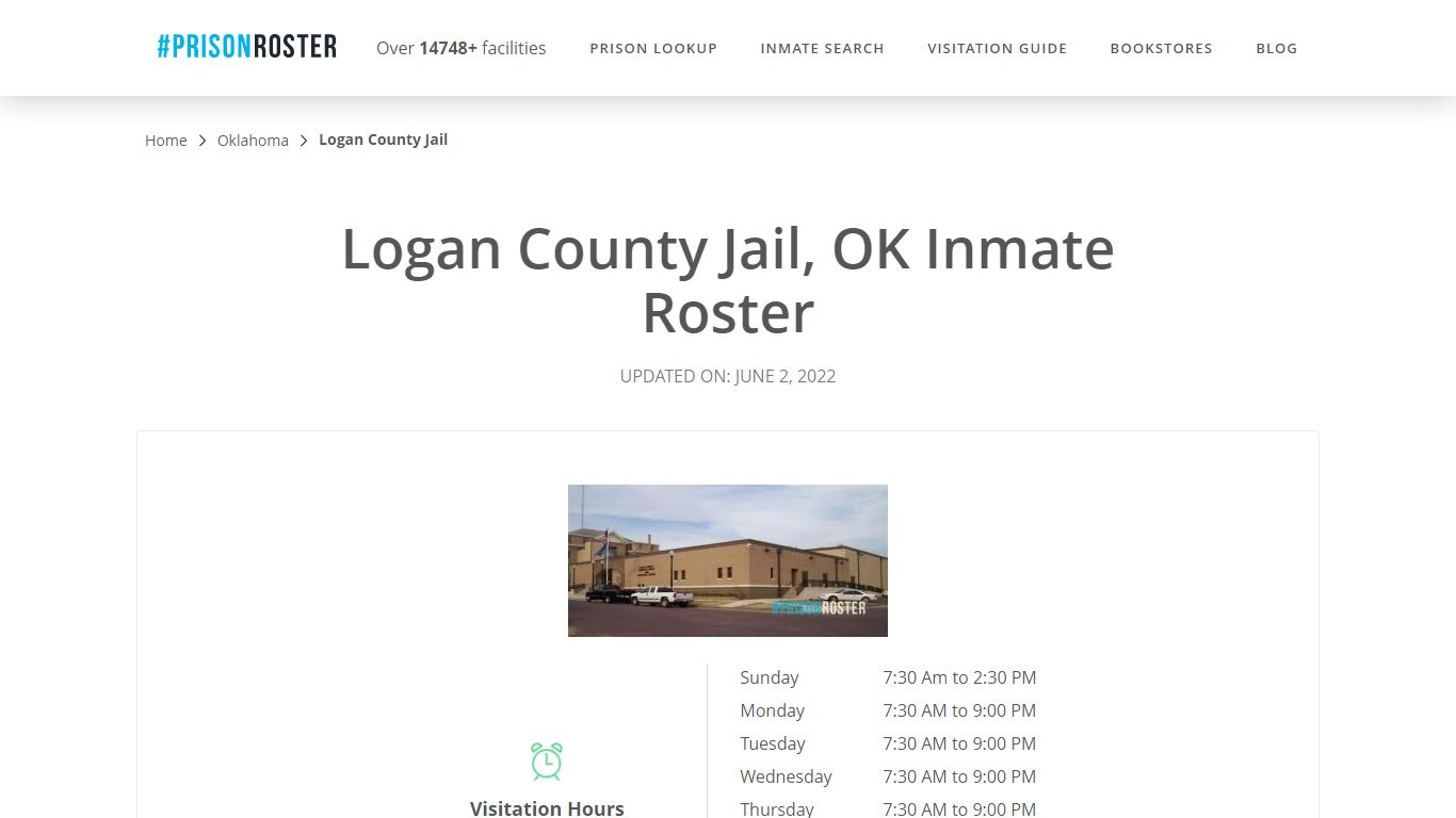 Logan County Jail, OK Inmate Roster - Prisonroster